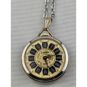 Sheraton Pendant Quartz Watch 26" Chain New Battery Running